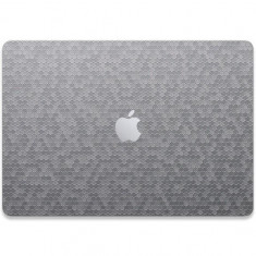 Folie Skin Compatibila cu Apple MacBook Pro 14 (2021) - Wrap Skin 3D HoneyComb Silver
