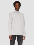 Pulover barbati cu guler inalt, Regular fit, Gri deschis, M