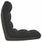 Scaun de podea pliabil, negru, material textil - 5