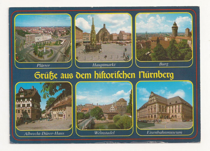 SG1 - Carte Postala - Germania - Nurnberg, Circulata 1992