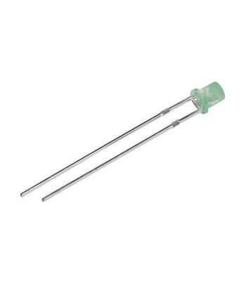LED 3mm verde 1300-2200mcd 110 Parte frontala plat 2.6-3.6V LUCKYLIGHT LL-304PGD1X-G5-2B foto