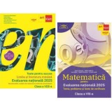 Pachet Evaluarea nationala 2025. Matematica. Clubul matematicienilor si Teste pentru succes. Limba si Literatura Romana - Marius Perianu, Florentina S