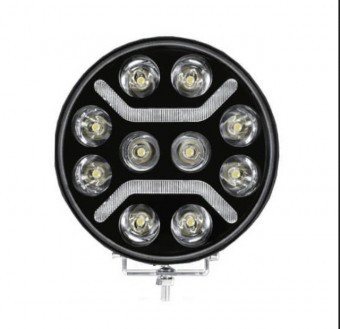 Proiector faza lunga cu DRL X-Power 23 cm foto