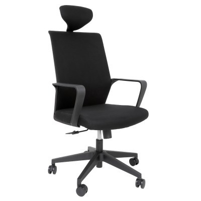 SCAUN MESH HIRO H - NEGRU foto