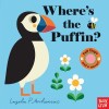 Carte pentru copii Where's the Puffin? Ingela Arrhenius Seria Felt Flap, cu clapetă și oglindă, ilustrată pentru bebeluși și copii mici