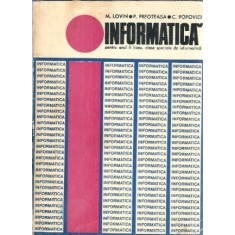 Informatica - pentru anul II liceu, clasele speciale de informatica - M. Lovin