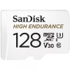 Card Memorie microSDXC SanDisk High Endurance, 128Gb, Clasa 10 / UHS-1 U3, Cu Adaptor SDSQQNR-128G-GN6IA