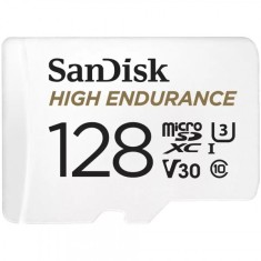 Card Memorie microSDXC SanDisk High Endurance, 128Gb, Clasa 10 / UHS-1 U3, Cu Adaptor SDSQQNR-128G-GN6IA