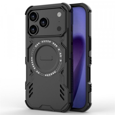Husa MagSafe pentru Apple iPhone 17 Pro, Techsuit, ArmorMag, Neagra foto