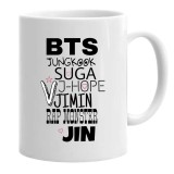 Cana alba personalizata bts members, INOVATIX&reg;. 330 ml