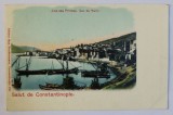 SALUT DE CONSTANTINOPOLE -JLES DES PRINCES , VUE DE HALKI , CARTE POSTALA ILUSTRATA , CROMOLITOGRAFIE , NECIRCULATA , CLASICA