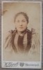 Portret de tanara doamna// CDV colorizat, W. Oppelt Bucuresci, Necirculata, Printata