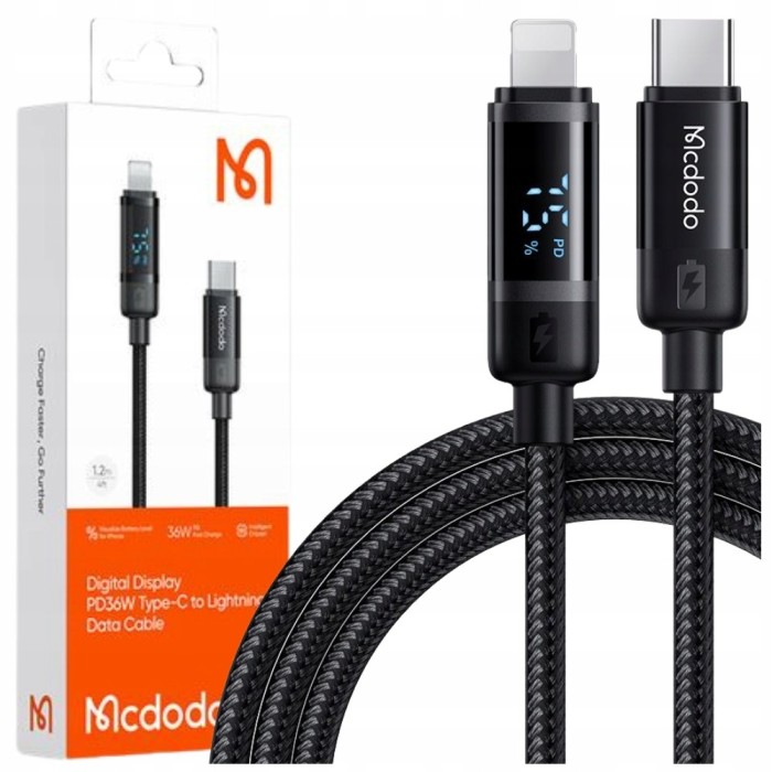 Mcdodo &Icirc;ncărcător Usb-C Fulger Cablu De &Icirc;ncărcare Rapidă Pentru Iphone 1M Led