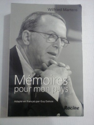 Memoires pour mon pays - Wilfried MARTENS foto