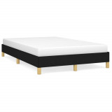 VidaXL Cadru de pat, negru, 120x190 cm, material textil