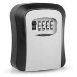 Cumpara ieftin Cutie securizata pentru chei cu cifru, montare pe perete, metal rezistent, capac protectie glisant, pentru locuinta, birou si spatii comerciale