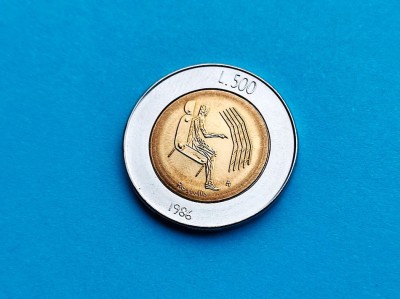 500 Lire 1986 San Marino-AUNC-UNC-RAR foto