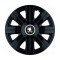 Set 4 Capace Roti Autohelix MSA&reg; potrivite jantelor de 14 inch, pentru Skoda Alb Negru model Cosmos Black