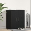 VidaXL Dulap pentru pantofi Stejar negru 60 x 35 x 70 cm Lemn compozit 862682
