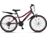 Bicicleta copii Umit Faster Lady, frana V-Brake, 21 viteze, culoare visiniu mov, roata 26 , cadru otel