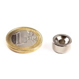 Cumpara ieftin Magnet neodim disc cu gaura ingropata, &Oslash;12&amp;#215;6 mm, N42