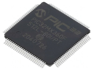 Microcontroler PIC 512kB 2.3-3.6V SMD TQFP100 PIC32 foto