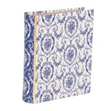 Cumpara ieftin Cutie decorativa tip Carte carton alb albastru 17x14x5 cm