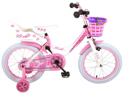 Bicicleta pentru fete Volare Rose, 16 inch, culoare roz, frana de mana fata si c PB Cod:81611 foto
