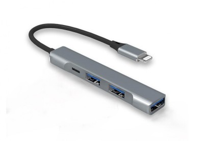 Adaptor Hub USB Lightning MRG MGL231, 3x USB, USB 3.0, Multiport 4 in 1 C1109 foto