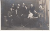 M5 B59 - FOTO - FOTOGRAFIE FOARTE VECHE - grup de intelectuali - anii 1920