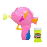 Jucarie pistol baloane de sapun, model Peste, Roz, ATU-080782, Plastic, Oem