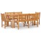 Set de sufragerie de gradina, lemn masiv de tec, 5 piese