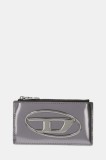 Diesel portofel de piele 1DR 1DR CARD HOLDER III culoarea gri, X10270.PS202
