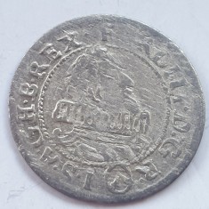 Austria 3 kreuzer 1624 Viena argint Ferdinand ll