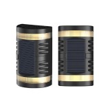 Lampa Solara Decorativa Bidirectionala, LED Alb Rece, 180&deg;, Acumulator 1200mAh, IP65, Montaj Vertical/Orizontal, Gradina/Fatada
