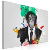 Cumpara ieftin Tablou - Mr Monkey 120x80 cm