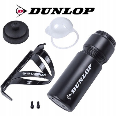 Bidon negru si suport negru, DUNLOP, capacitate 750ml Cod:A768 foto