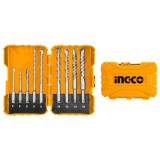 Set burghie sds plus beton 9 pcs - Ingco AKDL30901