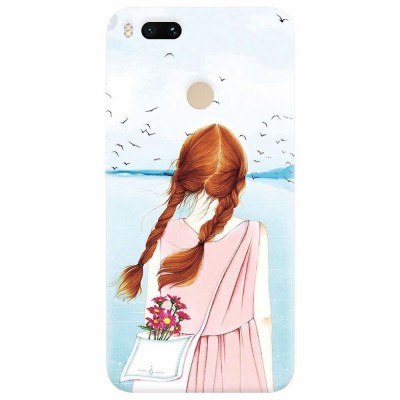 Husa silicon pentru Xiaomi Mi A1, Girl And Birds foto
