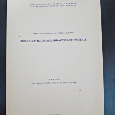 Bibliografie uzuala didactica-stiintifica - Constantin Serban, Victoria Serban