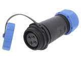 Conector circular tată-mamă 4 pini IP67 500V cablu, CONNFLY