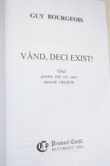 Vand, deci exist ! Guy Bourgeois ed. Prietenii Cartii foto