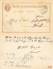 Switzerland 1875 Old postcard postal stationery AARAU to ZURICH D.994