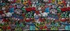 Mousepad Profesional pentru Gaming, 90 x 40 cm, Baza Cauciucata si Cusaturi Laterale, Compatibil Laptop sau Calculator, Premium, Graffiti, CBD CORAL B