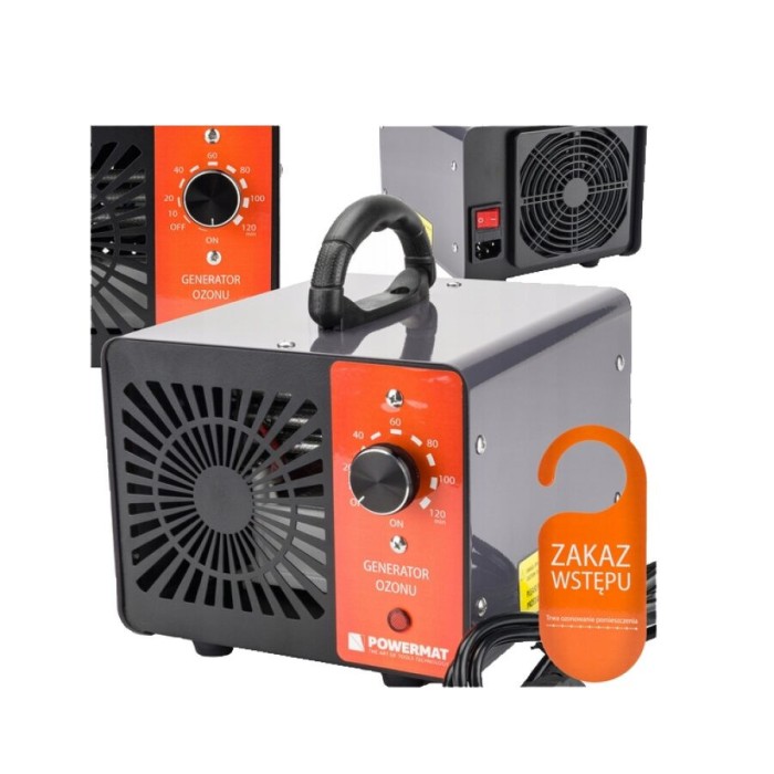 Generator de ozon pentru eliminarea mirosurilor neplacute si combaterea microbilor, eficienta concentratie ozon 36 g/h | 36.000 mg/h, putere 120 W, Po