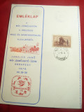 Carton special Filatelic - Spartakiada &#039;78 Ungaria si timbru Tren