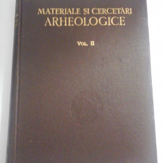 MATERIALE SI CERCETARI ARHEOLOGICE vol.II - ACADEMIA R.P.R. - Bucuresti, 1956