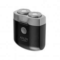 Aparat de ras mini Adler AD 2936, 250 mAh, USB tip C, Travel, Wireless, Negru/Inox