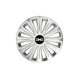 Cumpara ieftin Set 4 Capace Roti pentru Dacia Nou, model Trend Gray, R14, DACIA