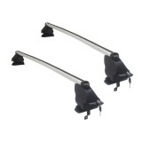Set bare transversale portbagaj din aluminiu marca Twinny Load TL A20, kit complet cu bare, suporti si antifurt cu cheie, Peugeot 206, 1998-2012, Carpoint